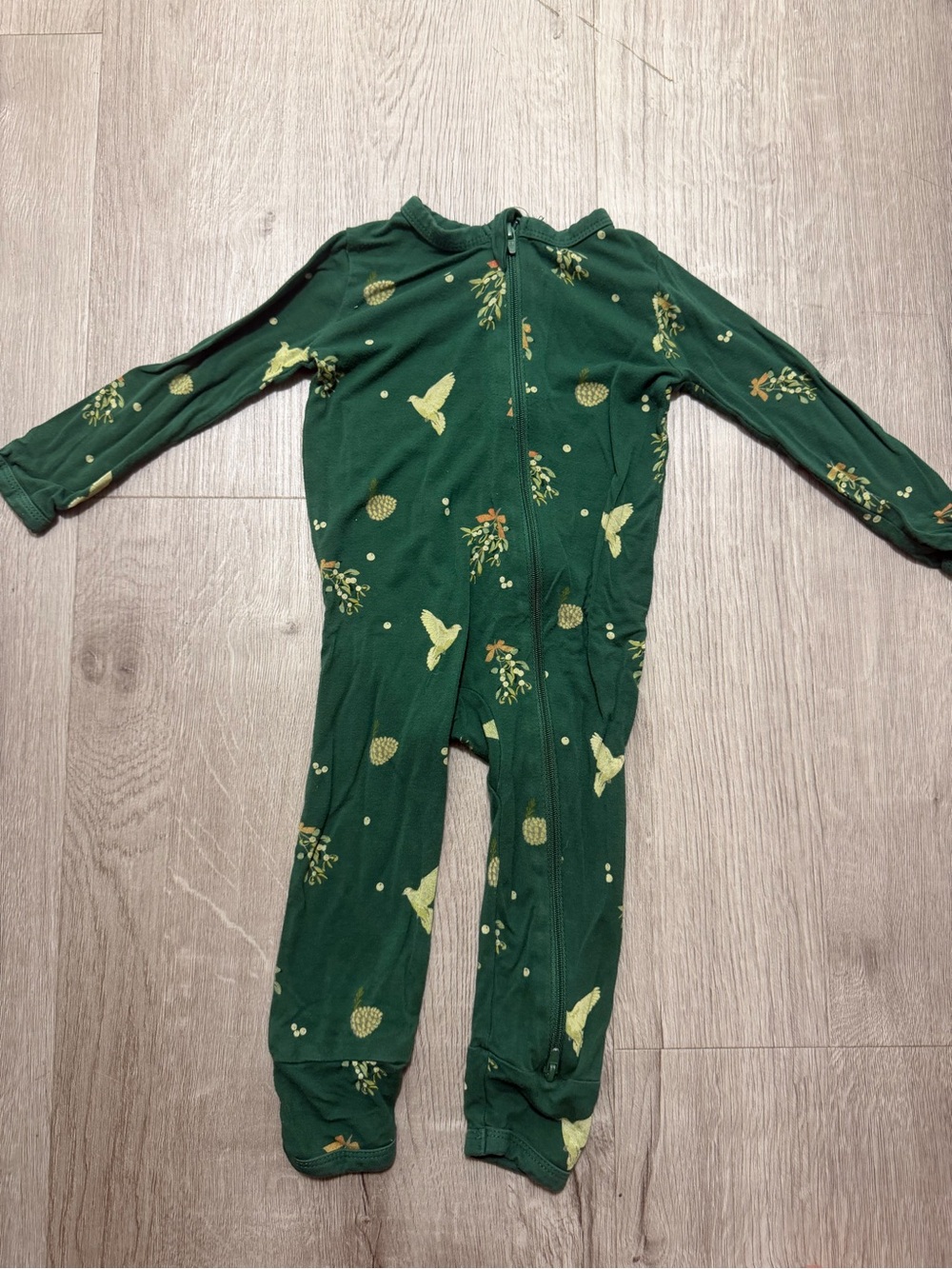 Kyte Baby Zippered Romper in Mistletoe size 12-18M
